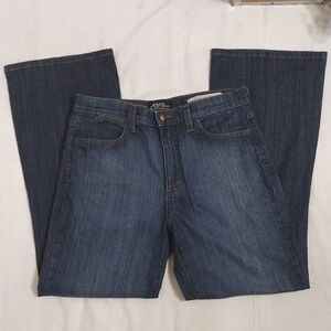 NYDJ Dark Wash High Waist High Rise Straight Leg Denim Jeans US 10P